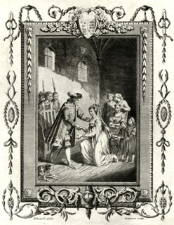 'Lady Elizabeth Grey petitioning Edward IV To restore her lands',-1461