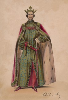 Prince Albert in costume as Plantagenet King Edward III for the Bal Costumé, May 12 1842, (1843).  Creator: John Richard Coke Smyth.