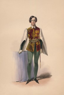 Guest in costume for Queen Victoria's Bal Costumé, May 12 1842, (1843).  Creator: John Richard Coke Smyth.