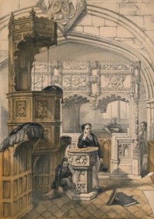 'Boxgrove Church, Sussex', 19th century. Creator: Unknown.