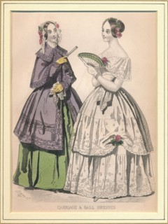 'Carriage & Ball Dresses', c19th century. Creator: Unknown.