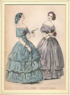 'Ball Dress & Evening Dress', 19th century. Creator: Unknown.