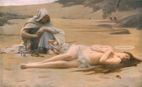'Pelagia and Philammon', 1887, (c1930).  Creator: Arthur Hacker.