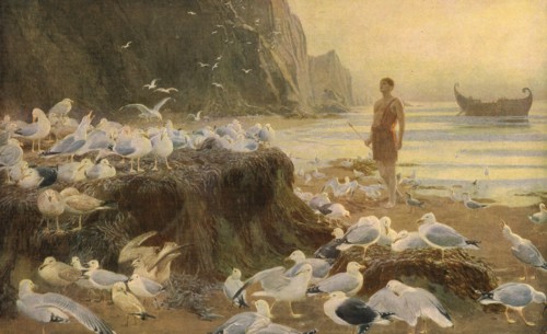 'An Old World Wanderer', 1887, (c1930).  Creator: Briton Riviere.