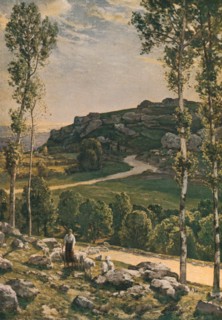 'A Mountain Road in Provence', 1904, (c1930). Creator: Herbert Edwin Pelham Hughes-Stanton.