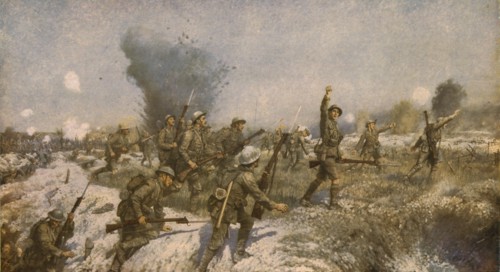 'Attack of the Ulster Division, 1 July 1916', (c1930).  Creator: James Prinsep Beadle.