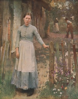 'The Girl at the Gate', 1889, (c1930).  Creator: George Clausen.