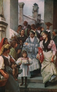 'A Venetian Christening Party', 1896, (c1930).  Creator: Henry Woods.
