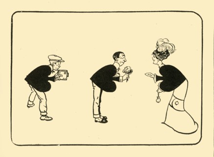 The Greeting on the three of spades', 1910. Creator: Unknown.