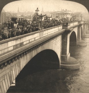'London Bridge, London, England', 1901.  Creator: Works and Sun Sculpture Studios.