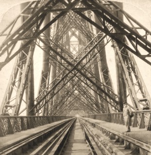 'The Great Forth Bridge, Scotland', 1896.  Creator: Works and Sun Sculpture Studios.