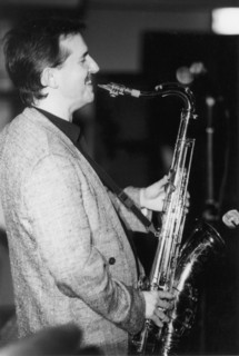 Scott Hamilton, Jazz Caravan, Exchange, Cambridge, 1991. Creator: Brian Foskett.