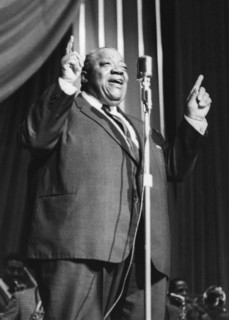 Jimmy Rushing with the Basie Band, London, 1963. Creator: Brian Foskett.