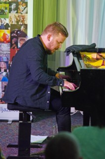 Oddgeir Berg, Watermill Jazz Club, Dorking, Surrey, 3 Sept 2019. Creator: Brian O'Connor.