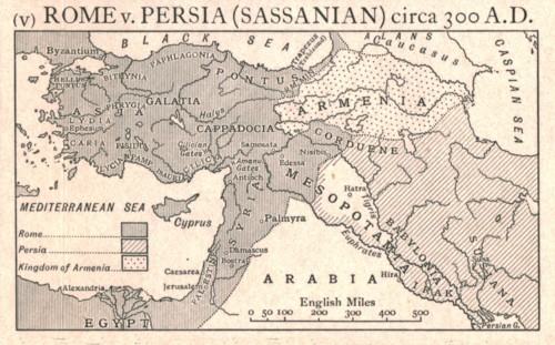 'Rome v. Persia (Sassanian), circa 300 A.D.', c1915.  Creator: Emery Walker Ltd.
