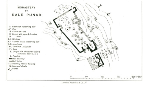 'Monastery at Kale Punar', c1915. Creator: Stanford's Geographical Establishment.
