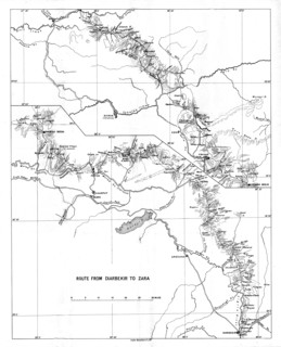 'Route from Diarbekir to Zara', c1915.  Creator: Unknown.