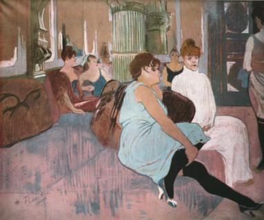 Henri de Toulouse-Lautrec, "Au Salon de la rue des Moulins"