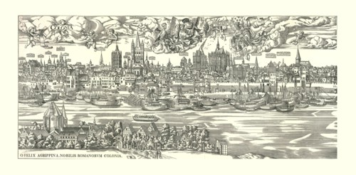 'Cologne on the Rhine in 1530'. Creator: Unknown.