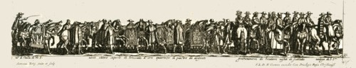 Procession of officials and nobles, late 16th-early 17th century. Creator: Unknown.