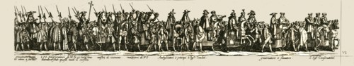 Procession of officials and nobles, late 16th-early 17th century. Creator: Unknown.