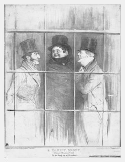 'A Family Group, framed, glazed and ready to be hung up at Brookes's', 1835.  Creator: John Doyle.
