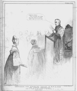 'Conferring the Honorary Degree of D.C.L. Upon The Russian Embassador', 1834. Creator: John Doyle.