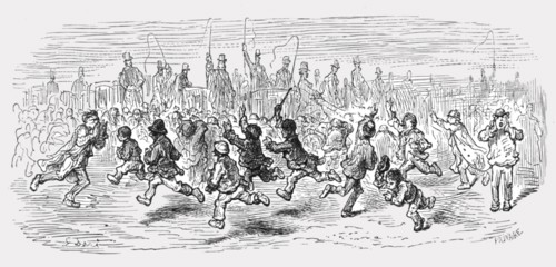 'Barnes Common - Calling the Carriages', 1872.  Creator: Gustave Doré.