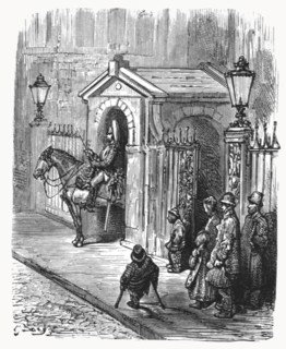 'The Horse Guards', 1872.  Creator: Gustave Doré.