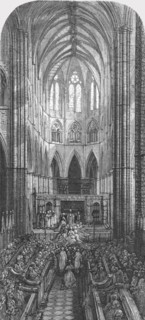 'A Wedding at the Abbey', 1872.  Creator: Gustave Doré.