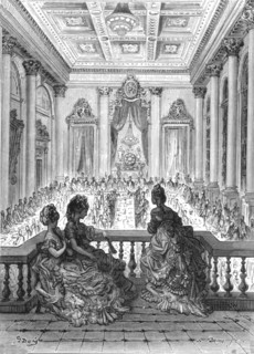 'The Goldsmiths at Dinner', 1872.  Creator: Gustave Doré.