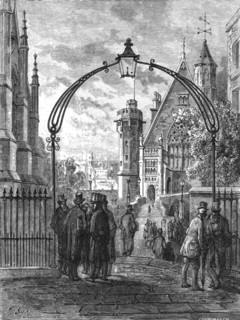 'Dean's Yard, Westminster', 1872.  Creator: Gustave Doré.
