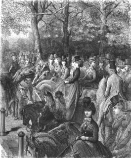 'Hyde Park Corner-The Row', 1872.  Creator: Gustave Doré.