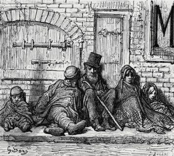 'Roofless !', 1872.  Creator: Gustave Doré.