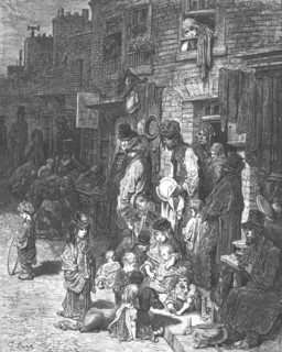 'Wentworth Street, Whitechapel', 1872.   Creator: Gustave Doré.