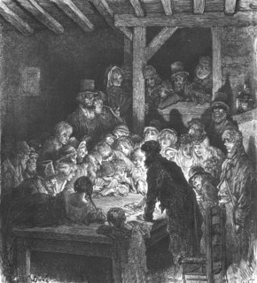 'Thieves Gambling', 1872.  Creator: Gustave Doré.