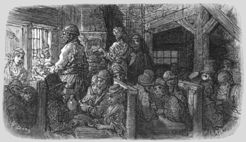 'Coffee Shop - Petticoat Lane', 1872.  Creator: Gustave Doré.