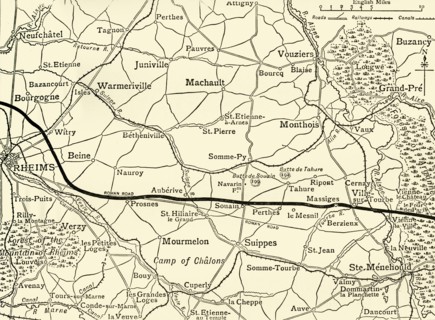 'The Battle-fields of Champagne', First World War, 1915, (c1920). Creator: Unknown.