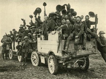'Happy Warriors: Canadians returning from a successful attack', First World War, c1916, (c1920).  Creator: Unknown.