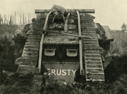British Mark IV tank on the Western Front, First World War, c1917, (c1920). Creator: Unknown.