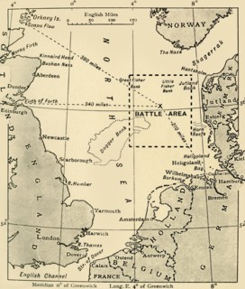 'The Scene of the Battle of Jutland, May 31-June 1, 1916', (c1920). Creator: Unknown.