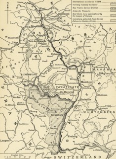 'Germany's Western Frontier under the terms of the Peace Treaty', 1918, (c1920). Creator: Unknown.