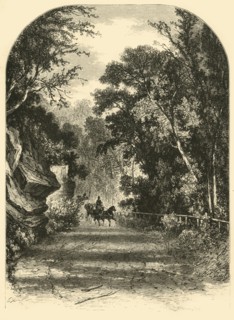 'Drive along the Wissahickon', 1874. Creator: James H. Richardson.