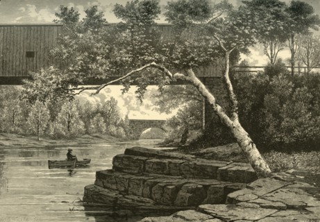 'The Passaic, Below Little Falls', 1874.  Creator: John J. Harley.