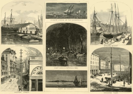 'Scenes in Baltimore', 1874.  Creator: James H. Richardson.