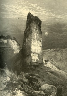 'Monument Rock, Echo Cañon', 1874.  Creator: Frederick William Quartley.