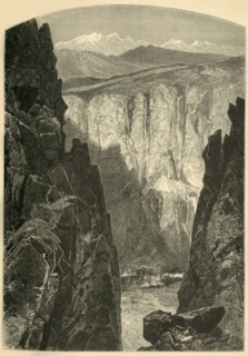 'Palisade Cañon', 1874.  Creator: W.H. Morse.