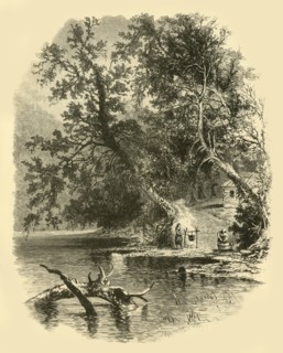 'North Branch of the Susquehanna, at Hunlocks', 1874.  Creator: Frederick William Quartley.