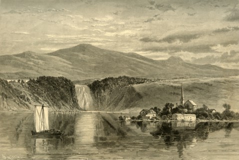 'Falls of Montmorency', 1874.  Creator: W. Roberts.