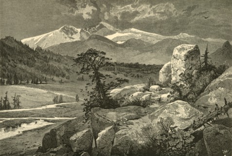 'Long's Peak, from Este's Park', 1874.  Creator: John Karst.